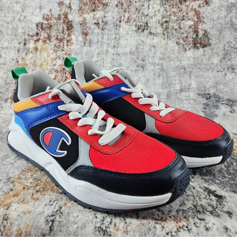 Champion Shoes Mens 9.5‎ Red 93 Eighteen SP Block Athletic Sneaker Multicolor